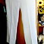 Белоснежный брючный костюм с длинным поясом (фото #3)
