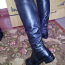 Чорные кожаные сапоги 40-41р (фото #3)