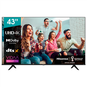 Hisense A6BG, LED LCD, UHD 4K, 43'', feet stand, black - TV (1 foto / 1)