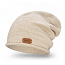 Теплая и мягкая вязаная шапка-бини (фото #1)