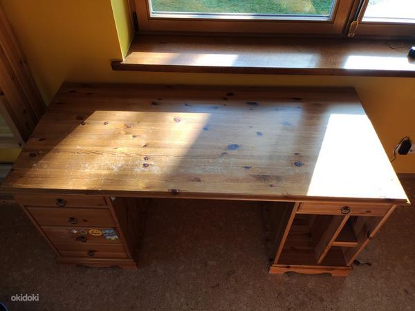 Деревянный письменный стол (фото #1)