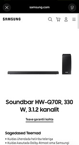 Samsung HW-Q70R soundbar (1 foto / 9)