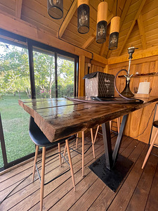 LOFT stiilis mööbel (metall, puit) (6 foto / 10)