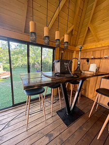 LOFT stiilis mööbel (metall, puit) (7 foto / 10)