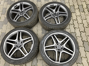 Оригинальные литые диски + резина - Mercedes 265/40 R21 ML/GLE (1 фото из 7)