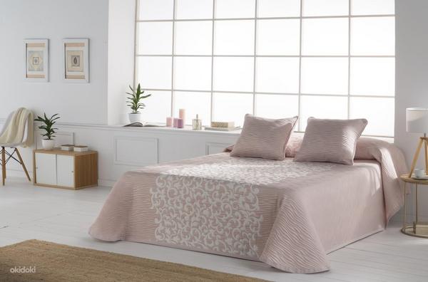 Покрывало на кровать Antilo Amal 270x270см розовое (фото #3)