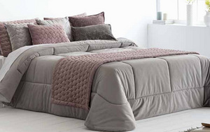 Bed runner Naroa, (vana roosa,smaragd roheline) 60/56x230cm (2 foto / 2)