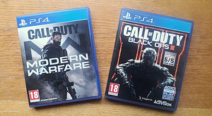 PS4 Call of Duty Modern Warfare (2019) и Black Ops 3