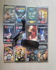 PSP 3008 + 12 mängu + mälukaart (1 foto / 3)