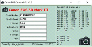 Canon 5D mark III body с пробегом 34570 снимков (10 фото из 10)