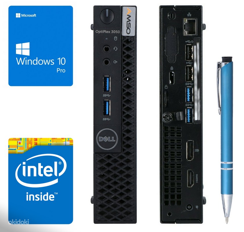 Mini PC HP 800 G1 USDT Ecran 27 Core i7-4770 RAM 16Go SSD 120Go