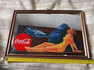 Vintage Coca-Cola peegel reklaam, Marilyn Monroe 1951a. (2 foto / 8)