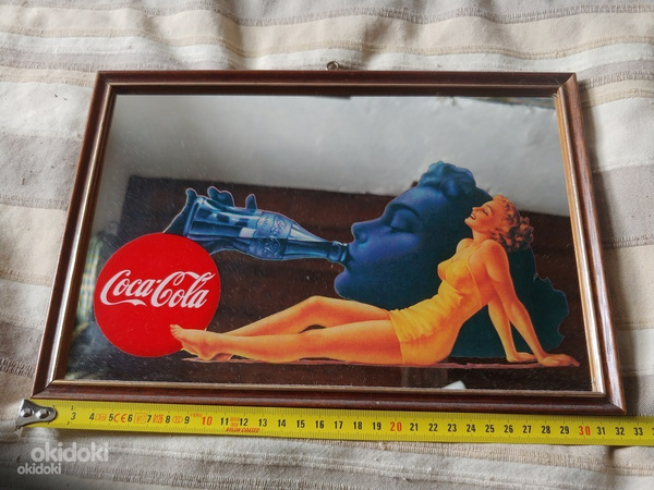 Vintage Coca-Cola peegel reklaam, Marilyn Monroe 1951a. (foto #2)