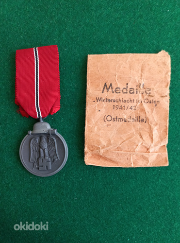 Medal "Talvekampaania eest idarindel 1941/42 + pakk. (foto #1)