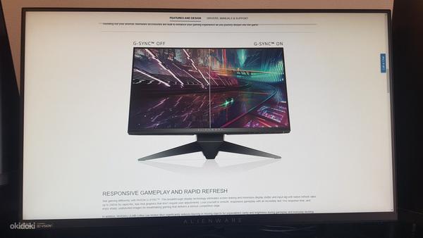 Alienware AW2518H E-Sports Gaming Monitor 240Hz G-Sync (foto #2)