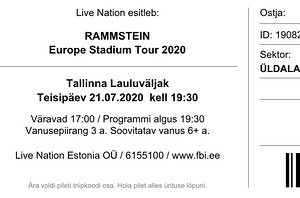 RAMMSTEIN 20.06, lauluväljak (1 foto / 2)