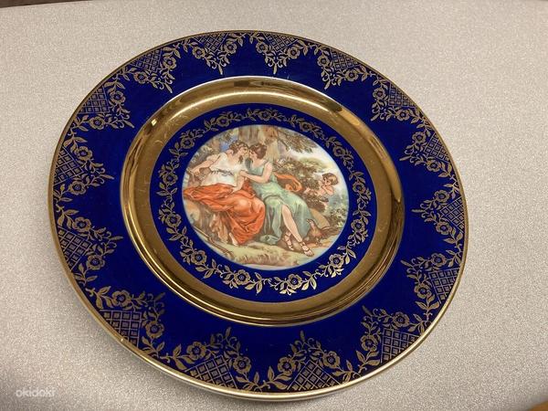 Большая очень красивая тарелка, фарфор Fine de Boheme, Карловы Вары (фото #1)