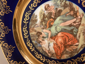 Suur väga kena taldrik, Porcelaine Fine de Boheme, Carlsbad (3 foto / 7)