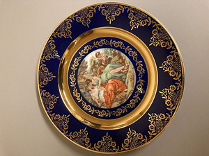 Suur väga kena taldrik, Porcelaine Fine de Boheme, Carlsbad (4 foto / 7)