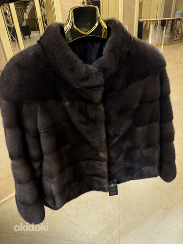 Mink jacket chocolate
