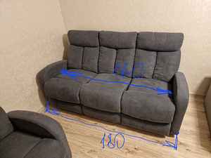 Diivan recliner ja tugitool (4 foto / 5)