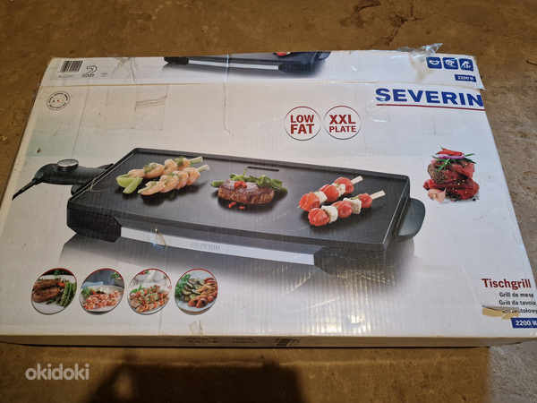 Severin KG 2397 Grill Lauapealne Elektriline Must 2200 W