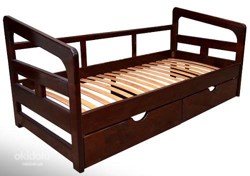 Підліткове ліжко з дерева з ящиками Лаура (фото #1)