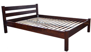 Двоспальне, односпальне ліжко з дерева Модерн