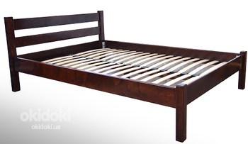 Двоспальне, односпальне ліжко з дерева Модерн (фото #1)