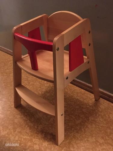 Деревянный детский стульчик/обеденный стул (фото #1)