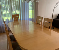 Laud ja toolid 6tk