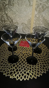 Бокалы для мартини"luval"-4 шт+Подарок