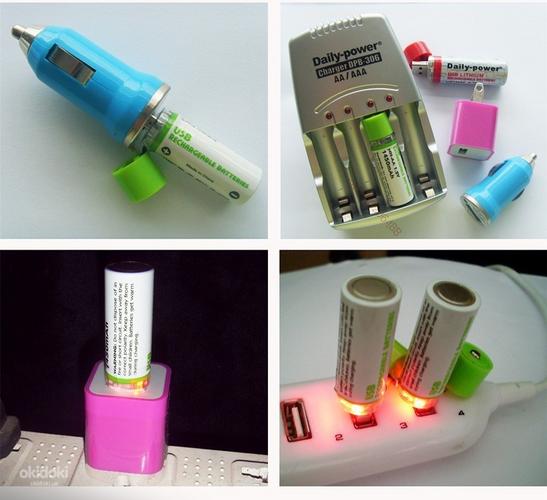Батарейки заряжающиеся от USB (фото #3)