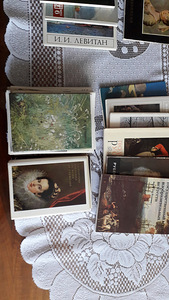 Komplektid kuulsate kunstnike maalide postkaartidega, 37 komplekti. (2 foto / 3)