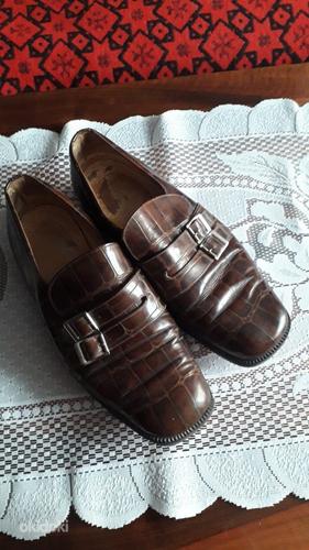 Мужские кожаные туфли, размер 41 (фото #1)
