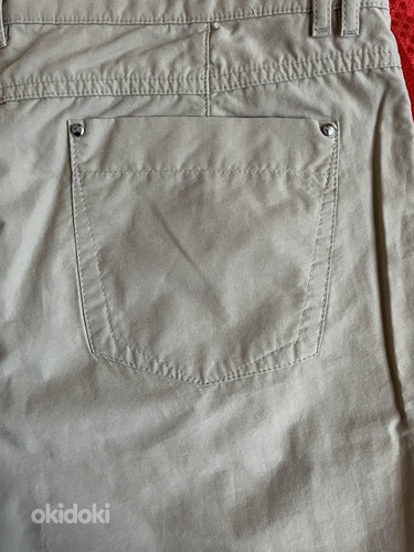 Женские брюки кремового цвета, размер 46 kurz (23) (фото #2)