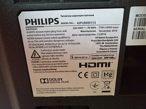43" Philips 4K teler SmartTV Ambilight (6 foto / 6)