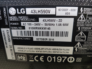 43" LG fullHD teler SmartTV (5 foto / 5)