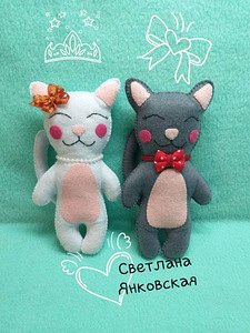 Іграшки пара котиків на подарунок