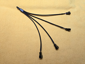 PC Ventilaatori jagaja 1->4 | Fan splitter 4-to-1 | PWM 4pin (2 foto / 2)