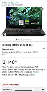 UUS! Gigabyte AERO 15 OLED 4K/i7-11800H/RTX3070/1TB SSD/16GB (8 foto / 8)