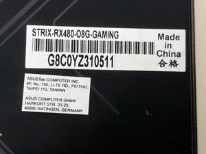 ROG Strix RX 480 8G (3 фото из 4)