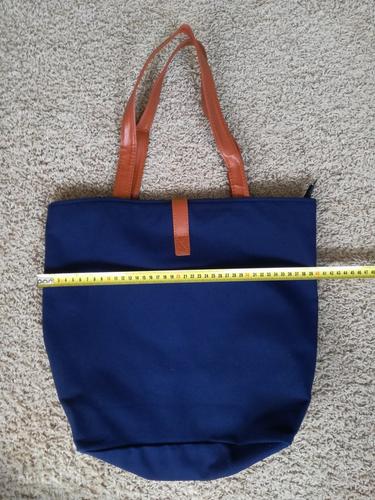 Женская сумка, синяя с красным, как новая (фото #2)