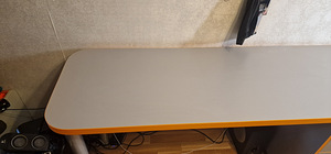 Pikk (250 cm) töölaud kahele inimesele + kapp (7 foto / 7)