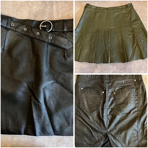 Kolm nahast seelikut ühe hinnaga M/L (1 foto / 9)