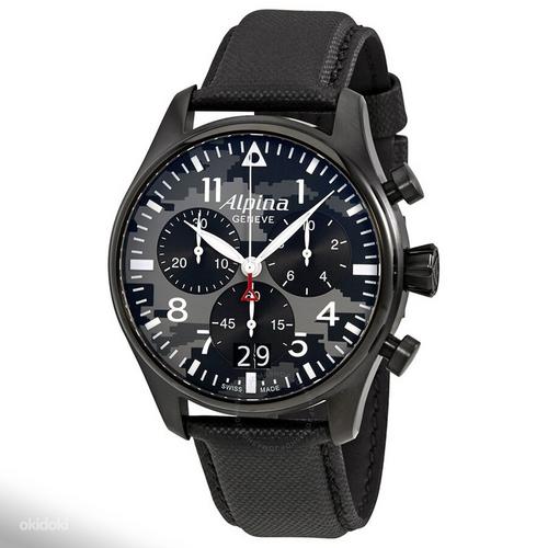 Новые мужские швейцарские часы Alpina Startimer Chronograph (фото #1)