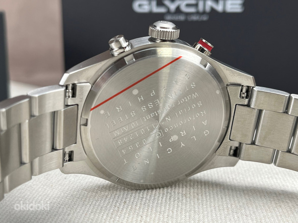 Новые мужские часы Glycine Airpilot Chronograph Date (фото #4)