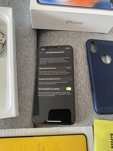 iPhone X 64GB Silver Heas Seisukorras, Uus Aku (6 foto / 7)