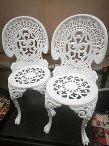 Retro Vintage Round Cast Aluminium Garden Chair (2 foto / 10)
