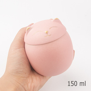 Keraamiline urn kassidele “Cat” roosa 150 ml (1 foto / 2)
